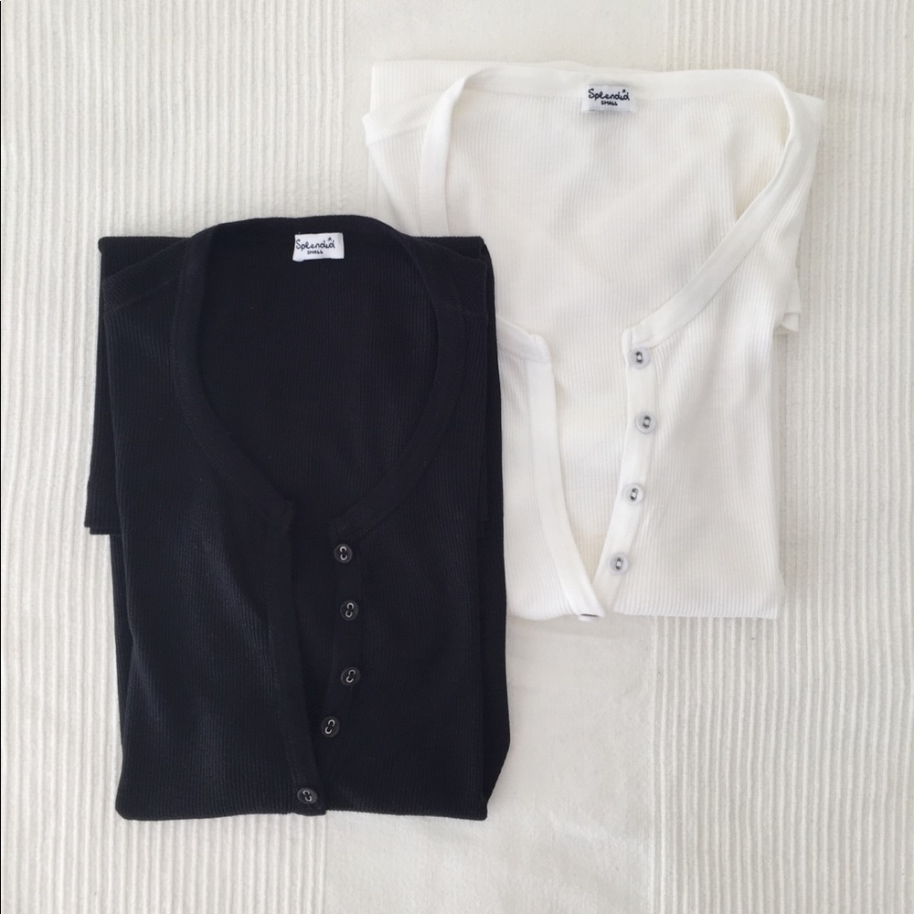 2 for $24 Splendid Ribbed T-Shirts